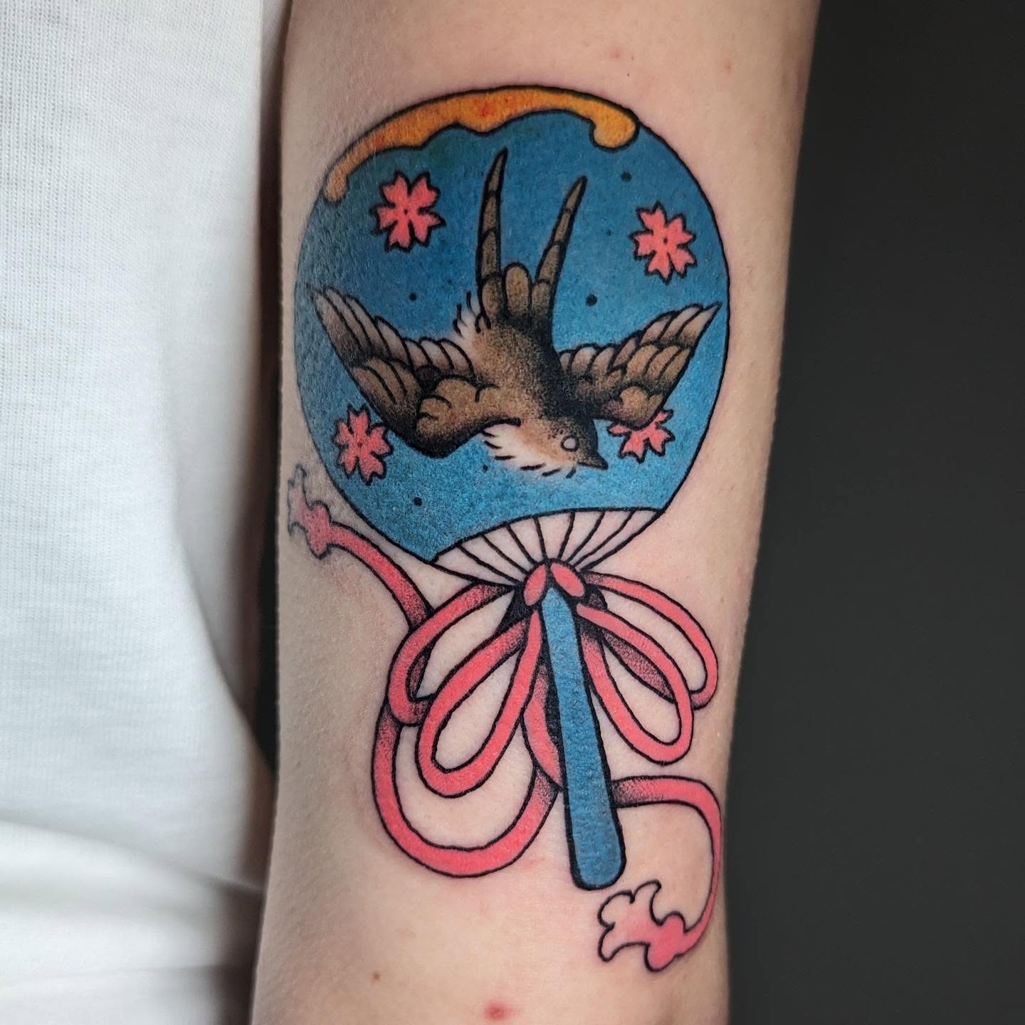 Argustattoo jarrat heatwave bird, tattoo by Jarrat Tattoo at Argus Tattoo in Antwerp