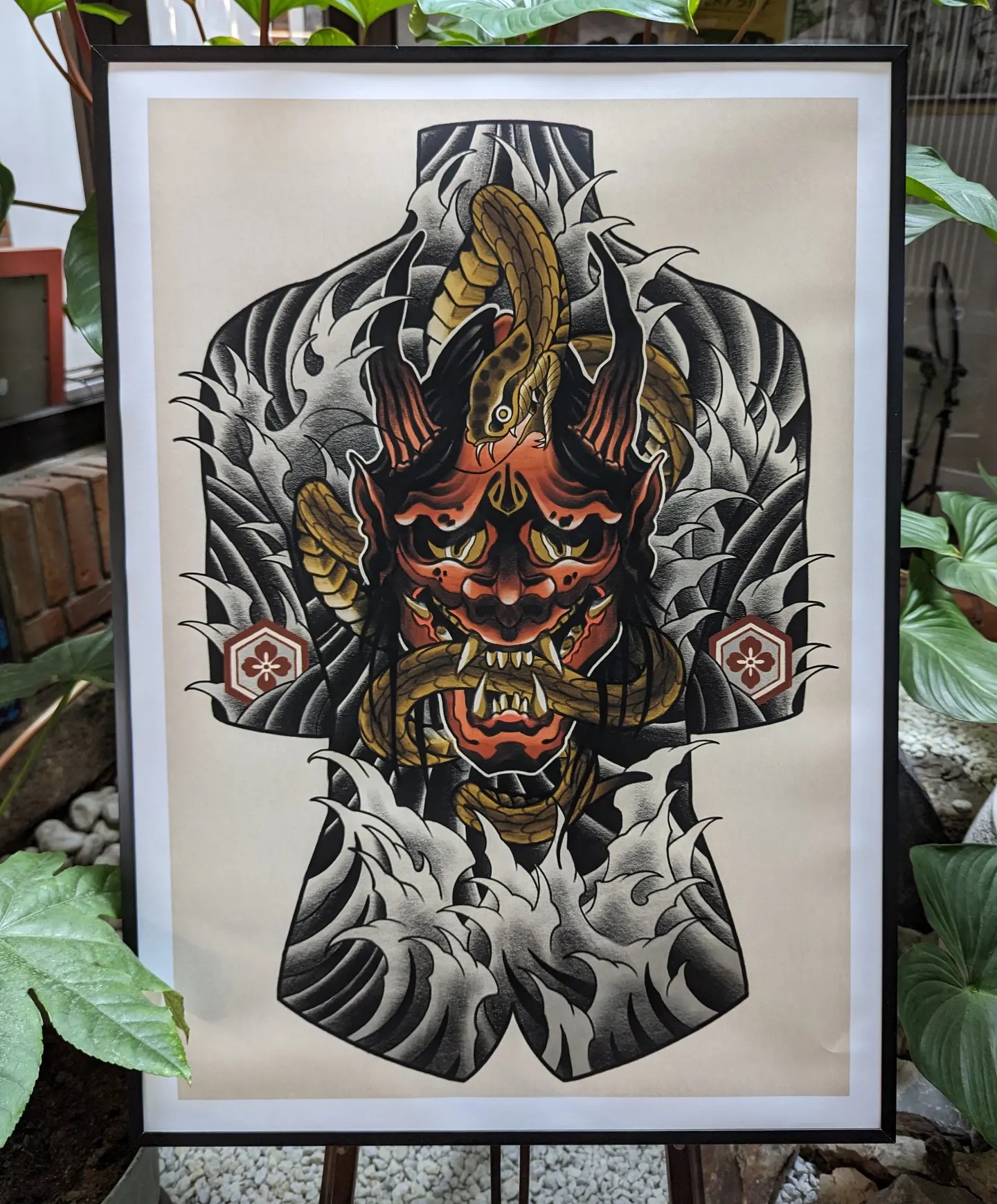 Argustattoo stickystef backpiece hanya design, tattoo by Sticky Stef at Argus Tattoo in Antwerp