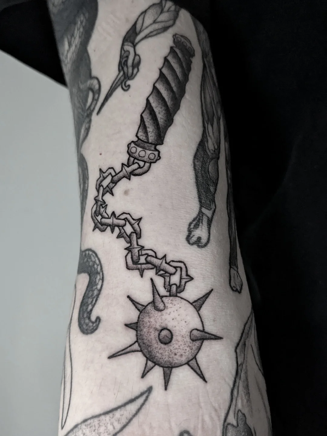 Argustattoo tacodoodnuchter flails never fail, tattoo by Taco Bals at Argus Tattoo in Antwerp