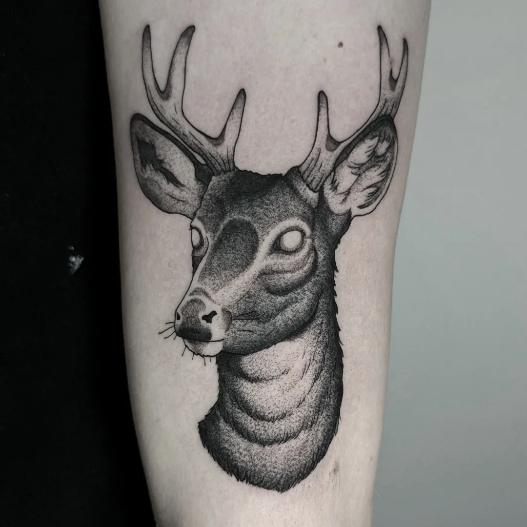 Argustattoo tacodoodnuchter oh dear, tattoo by Taco Bals at Argus Tattoo in Antwerp